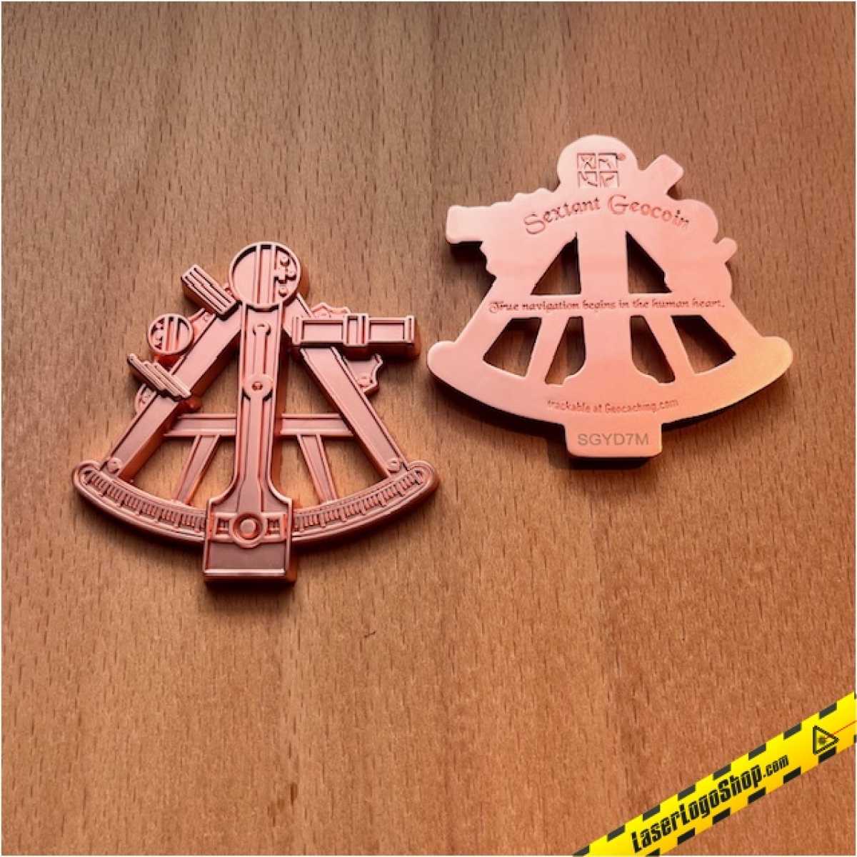 Sextant Geocoin - 3er Komplettset incl. XLE "Captain - Satin Cooper"